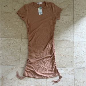 Nenona Ribbed Short Sleeve Dress